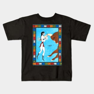 11 Strength from The Minoan Tarot Kids T-Shirt